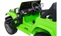 Электромобиль Jeep Wrangler Rubicon LIFT, зелёный