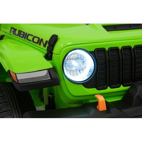 Электромобиль Jeep Wrangler Rubicon LIFT, зелёный
