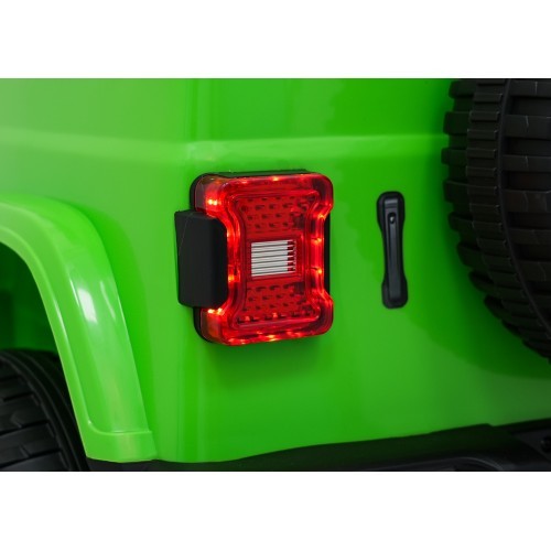 Электромобиль Jeep Wrangler Rubicon LIFT, зелёный