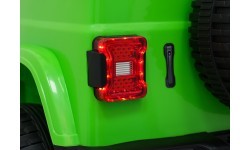 Электромобиль Jeep Wrangler Rubicon LIFT, зелёный