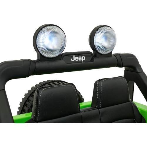 Электромобиль Jeep Wrangler Rubicon LIFT, зелёный