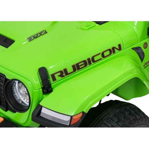 Электромобиль Jeep Wrangler Rubicon LIFT, зелёный