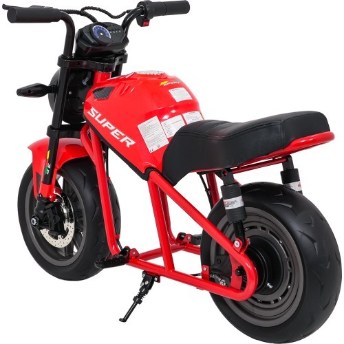 Elektrinis motociklas SUPERMOTO, raudonas