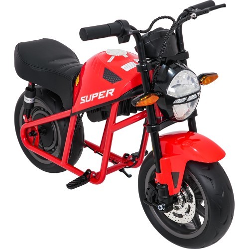 Elektrinis motociklas SUPERMOTO, raudonas