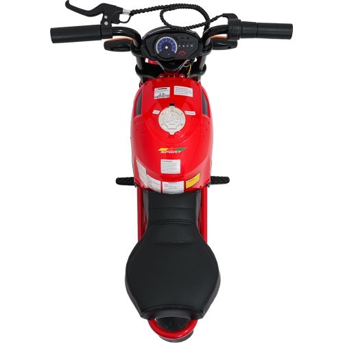 Elektrinis motociklas SUPERMOTO, raudonas