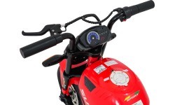 Elektrinis motociklas SUPERMOTO, raudonas