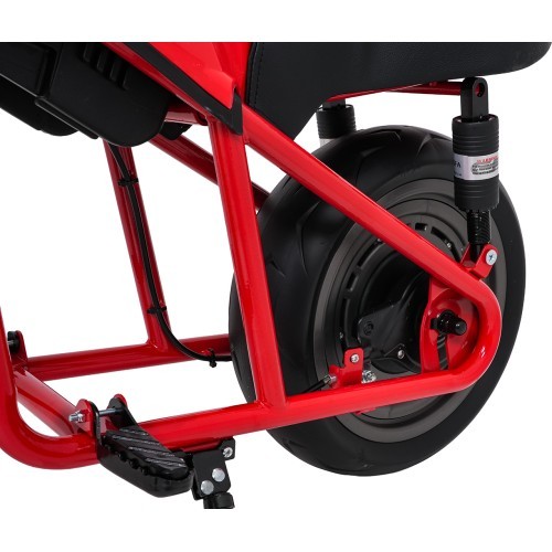 Elektrinis motociklas SUPERMOTO, raudonas