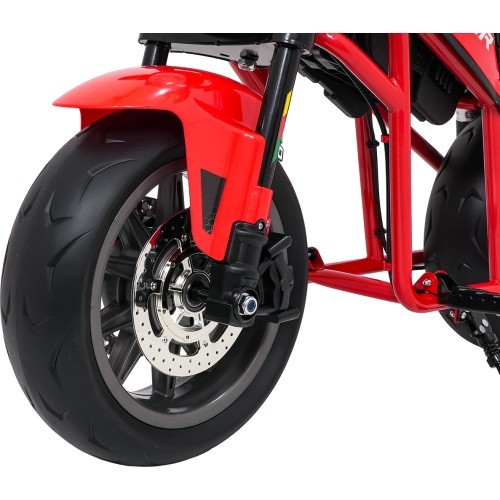 Elektrinis motociklas SUPERMOTO, raudonas