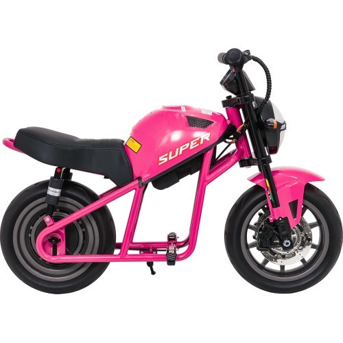 Электрический мотоцикл SUPERMOTO, розовый