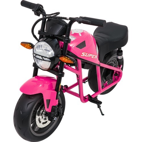 Elektrinis motociklas SUPERMOTO, rožinis