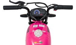 Elektrinis motociklas SUPERMOTO, rožinis