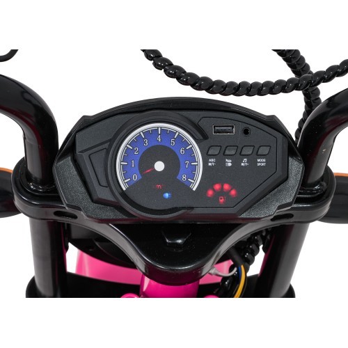 Elektrinis motociklas SUPERMOTO, rožinis