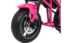 Elektrinis motociklas SUPERMOTO, rožinis