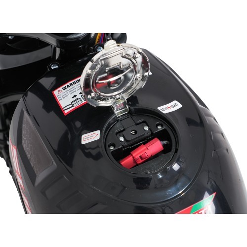 Elektrinis motociklas Supermoto, juodas