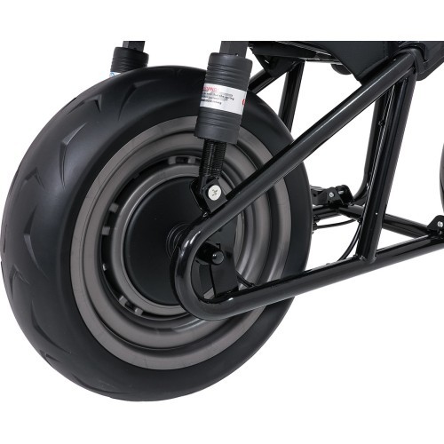 Elektrinis motociklas Supermoto, juodas