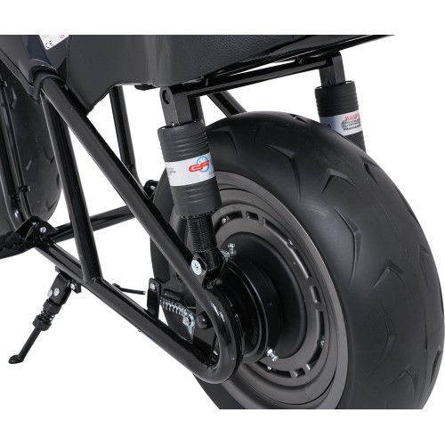 Elektrinis motociklas Supermoto, juodas