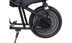Elektrinis motociklas Supermoto, juodas