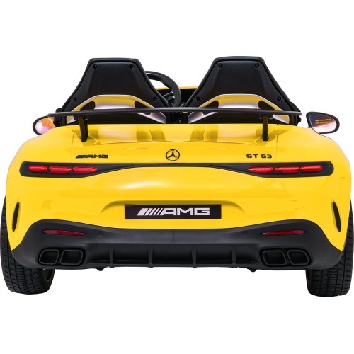 Elektromobilis Mercedes Benz GT63 AMG, geltonas