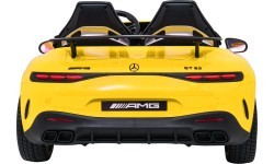 Elektromobilis Mercedes Benz GT63 AMG, geltonas