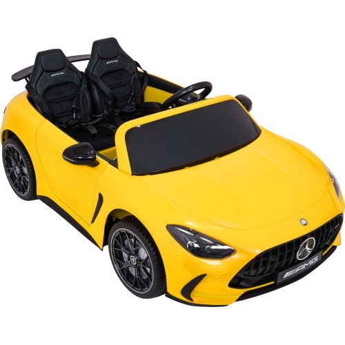 Elektromobilis Mercedes Benz GT63 AMG, geltonas