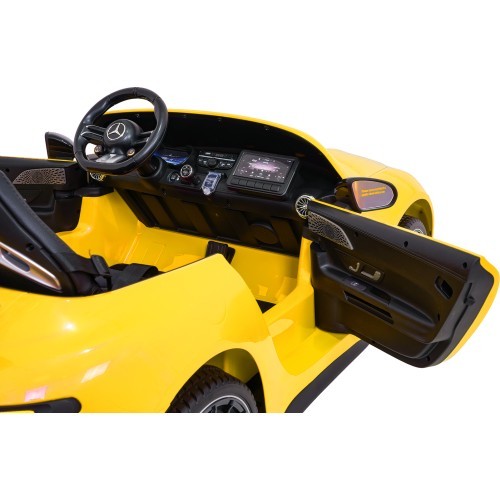 Elektromobilis Mercedes Benz GT63 AMG, geltonas