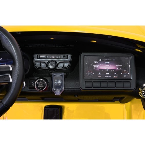 Elektromobilis Mercedes Benz GT63 AMG, geltonas