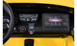 Elektromobilis Mercedes Benz GT63 AMG, geltonas