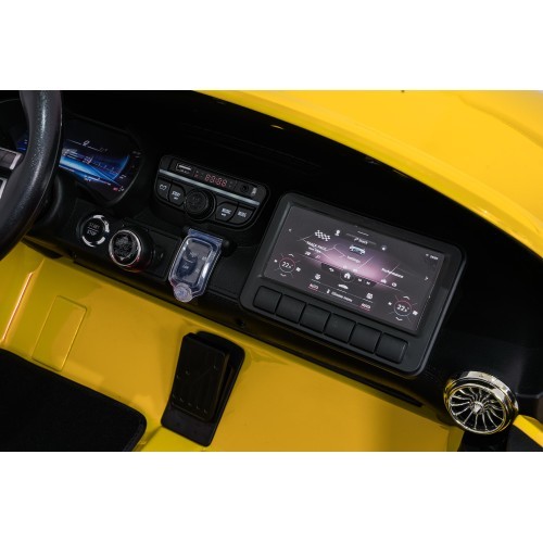 Elektromobilis Mercedes Benz GT63 AMG, geltonas