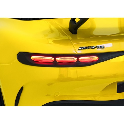 Elektromobilis Mercedes Benz GT63 AMG, geltonas