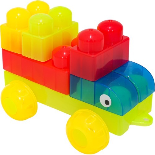 Minkštų gelinių kaladėlių rinkinys, 82 dalys + dėžutė