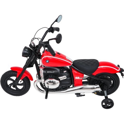 Elektrinis motociklas BMW R18, raudonas