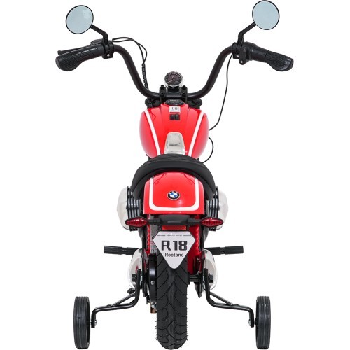 Elektrinis motociklas BMW R18, raudonas