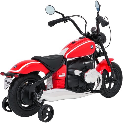 Elektrinis motociklas BMW R18, raudonas
