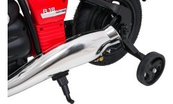 Elektrinis motociklas BMW R18, raudonas