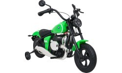 Elektrinis motociklas BMW R18, žalias