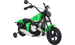 Elektrinis motociklas BMW R18, žalias