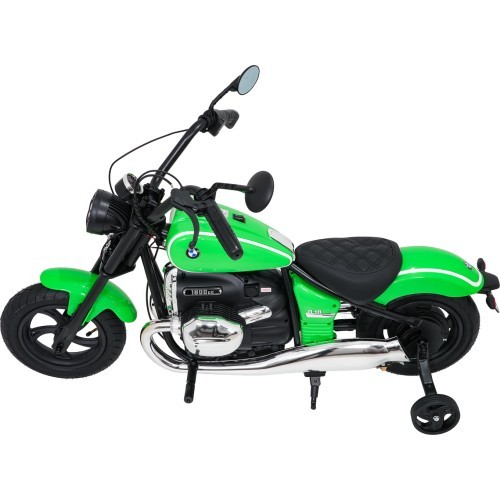 Elektrinis motociklas BMW R18, žalias