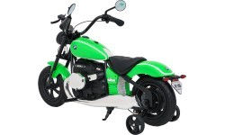 Elektrinis motociklas BMW R18, žalias