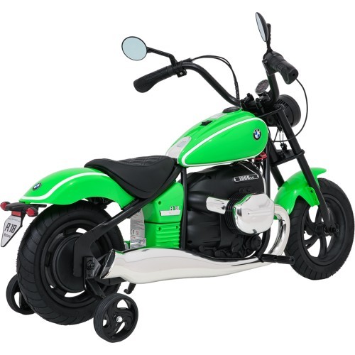 Elektrinis motociklas BMW R18, žalias
