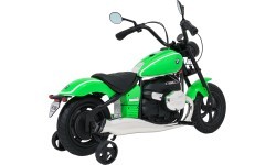 Elektrinis motociklas BMW R18, žalias