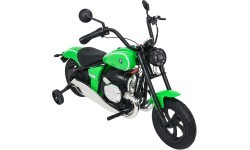 Elektrinis motociklas BMW R18, žalias
