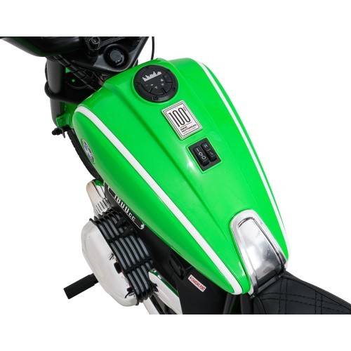 Elektrinis motociklas BMW R18, žalias