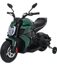 Elektrinis vaikiškas motociklas Ducati Diavel x Bentley, žalias