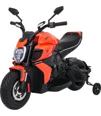 Elektromobilis Ducati Diavel x Bentley, oranžinis