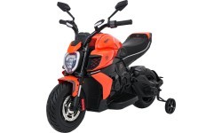 Elektromobilis Ducati Diavel x Bentley, oranžinis