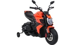 Elektromobilis Ducati Diavel x Bentley, oranžinis