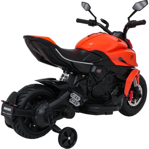 Elektromobilis Ducati Diavel x Bentley, oranžinis