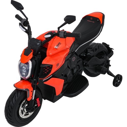 Elektromobilis Ducati Diavel x Bentley, oranžinis