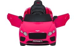 Bentley Bentayga S rožinis elektromobilis vaikams