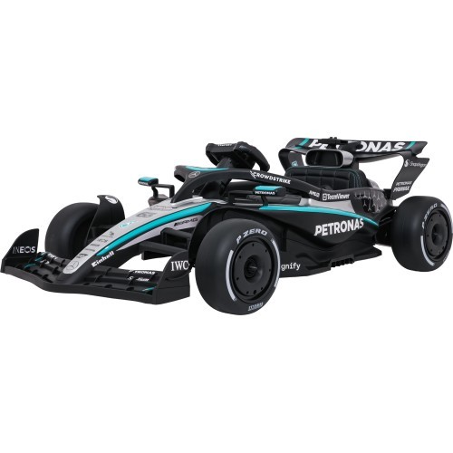 AMG PETRONAS F1 juodas lenktyninis automobilis, vaikiškas elektromobilis